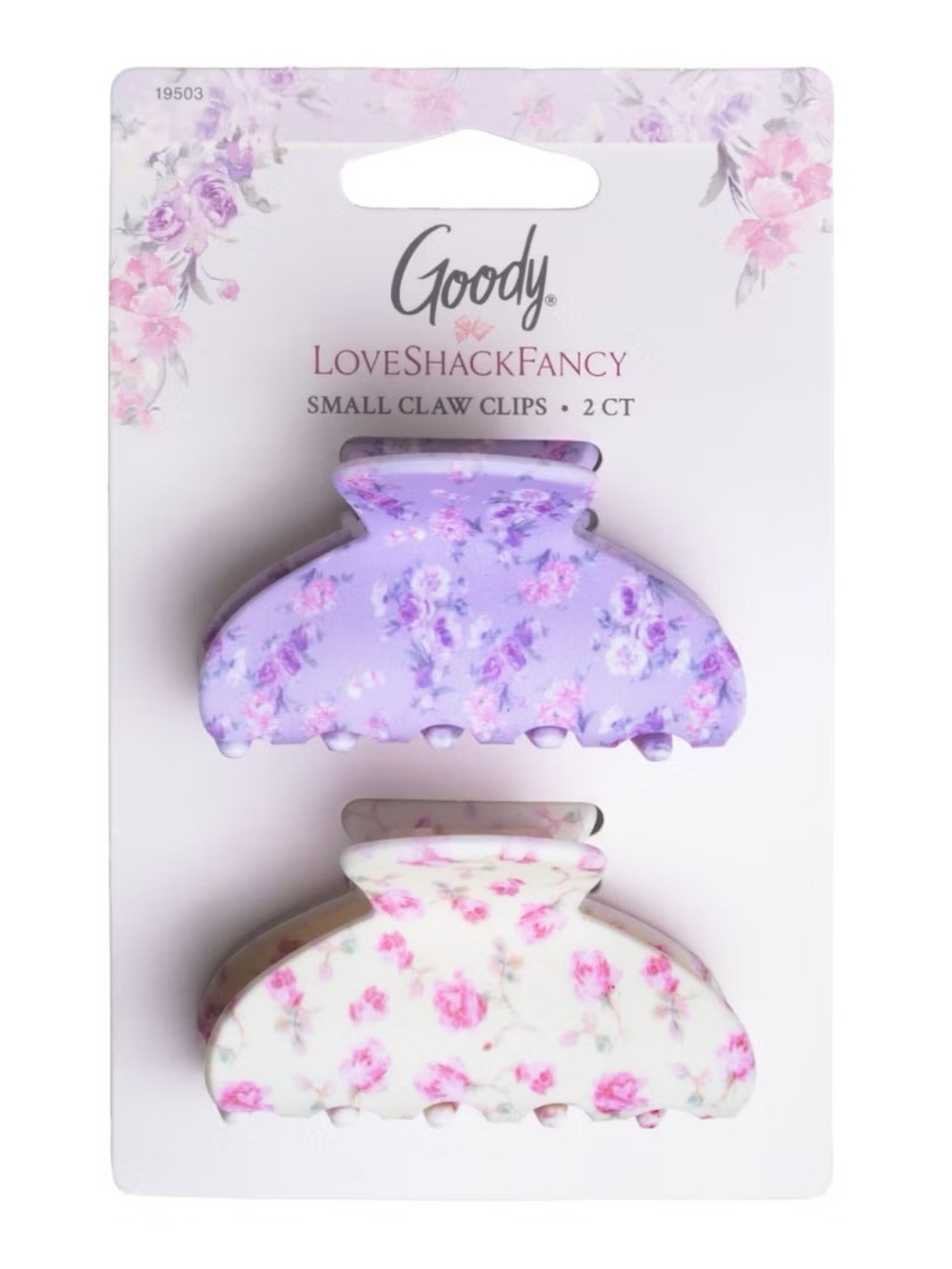 LoveShackFancy x Target – Goody Happy Thoughts Small Claw Clip 2CT Hibiscus NWT